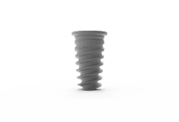 3-S Sinus Stopper® spiral dental implant with wide coronal stopper, titanium, internal hex 2.42