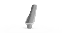 Angled abutment 15°/25° regular platform with screw – titanium abutment, internal hex 2.42