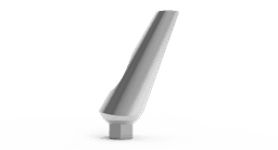 Angled abutment 15°/25° regular platform with screw – titanium abutment, internal hex 2.42 – view 4