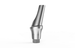 Angled abutment 15/25 degrees with screw compatible with MegaGen AnyRidge - titanium implant abutment