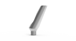 Angled abutment 15°/25° slim platform with slim screw – titanium abutment, internal hex 2.1 – view 3