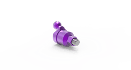 Angled ball attachment with screw – titanium overdenture attachment 17°/30°/40°, internal hex 2.42 connection – view 4