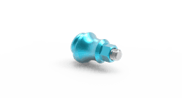 Angled Loc-Click attachment with screw – titanium overdenture attachment 17°/30°, internal hex 2.42 connection – view 4