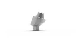 Angled multi-unit abutment with holder mount and screw – titanium MUA, internal hex 2.42, full-arch component