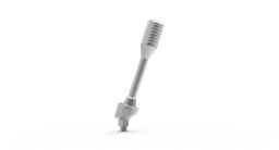 Angled multi-unit abutment with holder mount and screw – titanium MUA, internal hex 2.42, full-arch component – view 2