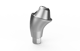 Angled multi-unit abutment with holder mount and screw compatible with NEODENT GM - titanium prosthetic component