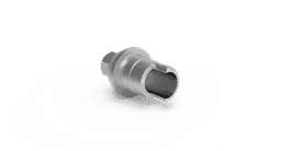 Anti-Rotational Ti-Base CAD/CAM – engaging titanium base with screw for implant level, internal hex 2.42 – view 2