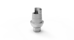 Anti-Rotational Ti-Base CAD/CAM – engaging titanium base with screw for implant level, internal hex 2.42 – view 3