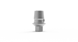 Anti-Rotational Ti-Base Sirona with screw – titanium CAD/CAM interface, internal hex 2.42