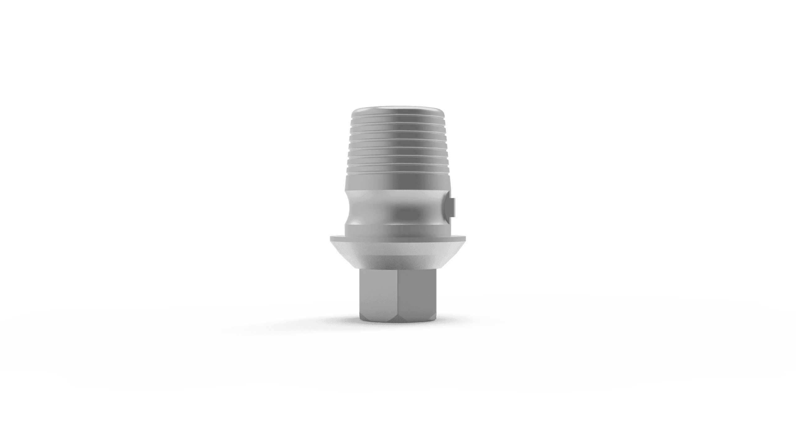 Anti-Rotational Ti-Base Sirona with screw – titanium CAD/CAM interface, internal hex 2.42