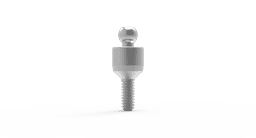 Ball attachment titanium regular platform – titanium overdenture attachment, internal hex 2.42 connection