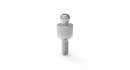Ball attachment titanium regular platform – titanium overdenture attachment, internal hex 2.42 connection – view 4
