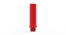 Castable Delrin abutment (UCLA) with screw, internal hex 2.42, dental lab component