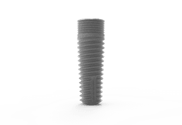 Dual-Bone® cylindrical dental implant, titanium, internal hex 2.42 connection
