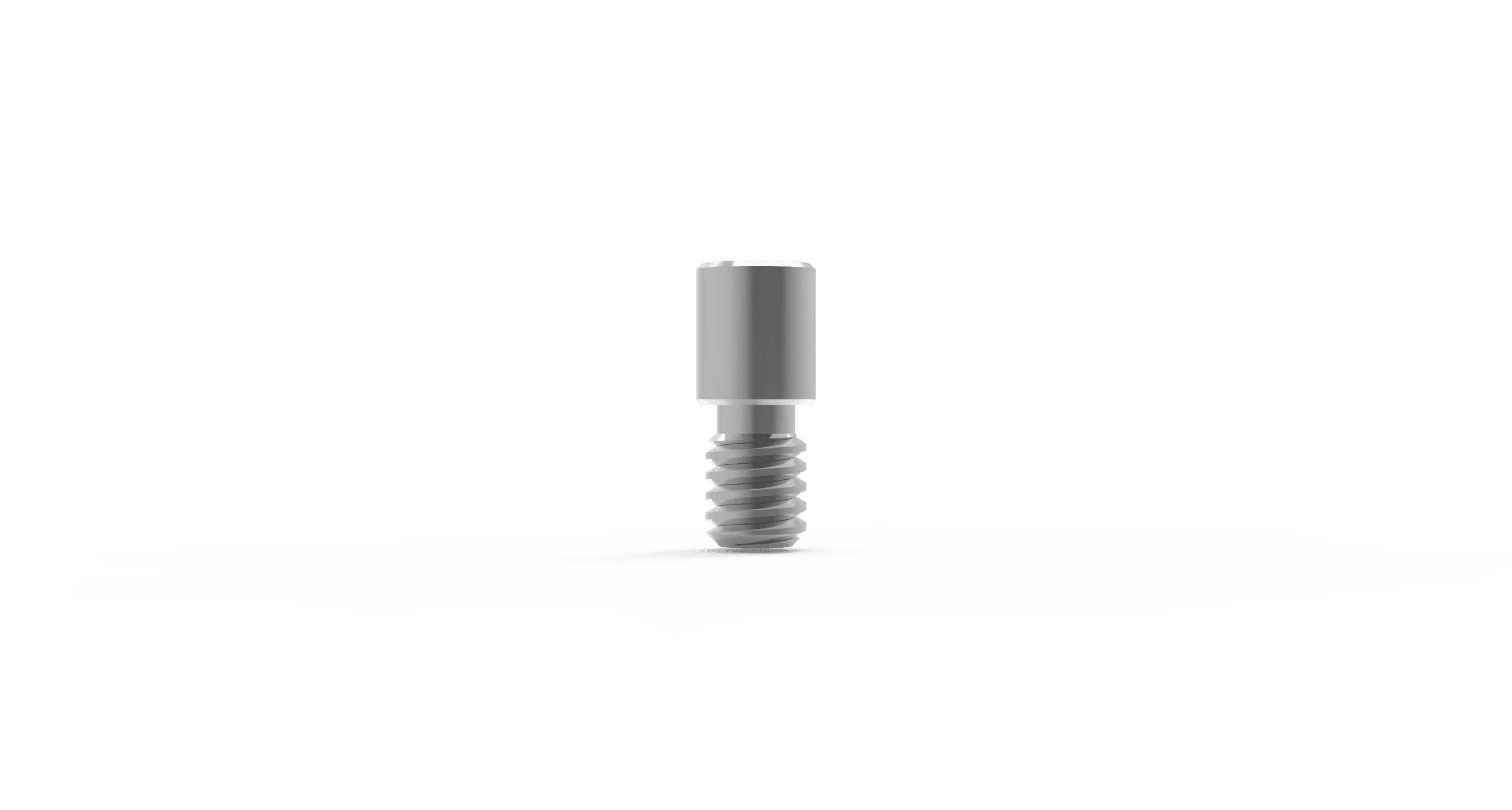 Extra fixation screw for multi-unit sleeve – titanium grade 5 spare prosthetic screw