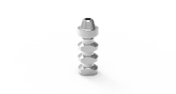 Full Set Angled MUA – titanium angled multi-unit abutment with holder mount and screws, internal hex 2.42 – view 4