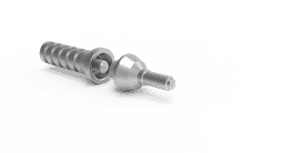 Full Set Straight MUA – titanium straight multi-unit abutment with 1.72 fixation screw, internal hex 2.42 – view 3