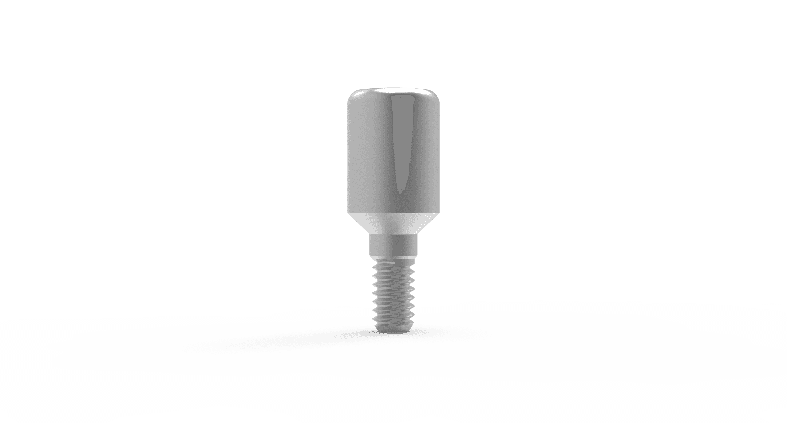 Titanium healing cap, narrow platform, internal hex 2.42 dental implant component