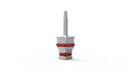 Hex Driver for Ratchet 6.35 – stainless steel dental implant driver, hex 1.25 and 2.42 mm