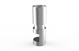 Implant analog compatible with NEODENT GM - lab component replicating the implant connection in stone models