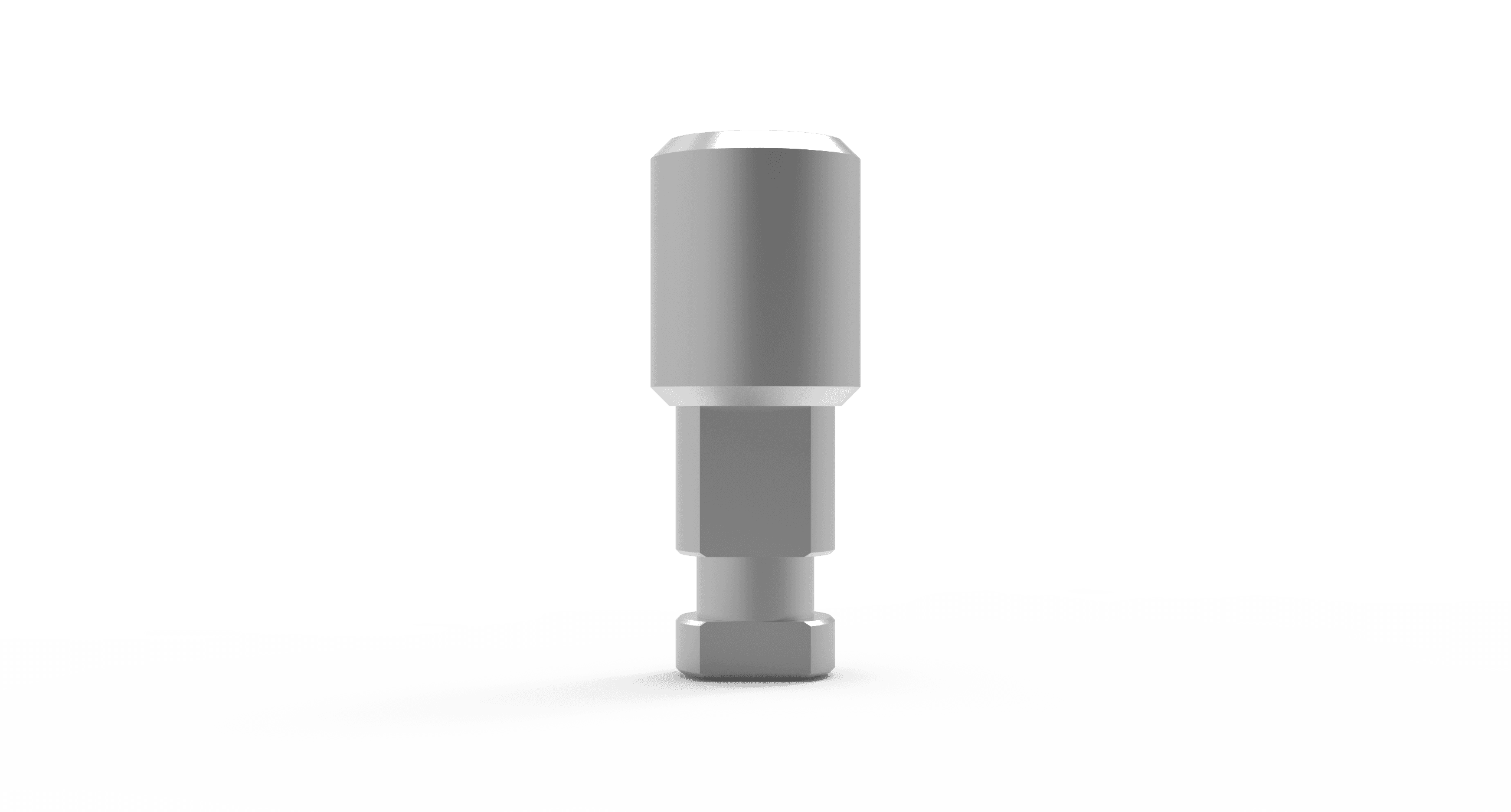 Implant analog wide platform – stainless steel lab analog, internal hex 2.42 dental implant replica