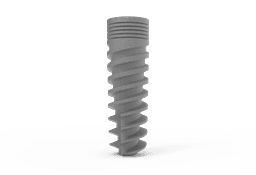 Load-Now® spiral dental implant for immediate loading, titanium, internal hex 2.42 connection