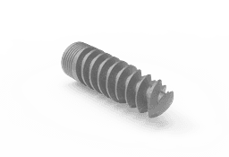 Load-Now® spiral dental implant for immediate loading, titanium, internal hex 2.42 connection – view 2