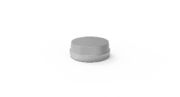 Metal cap for Loc-Click attachment – titanium housing cap for implant overdentures, regular platform – view 3