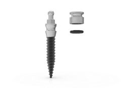 O-Ball Mini® one-piece implant set – Ø2.5 mm titanium mini implant with silicone ring and titanium cap – view 6