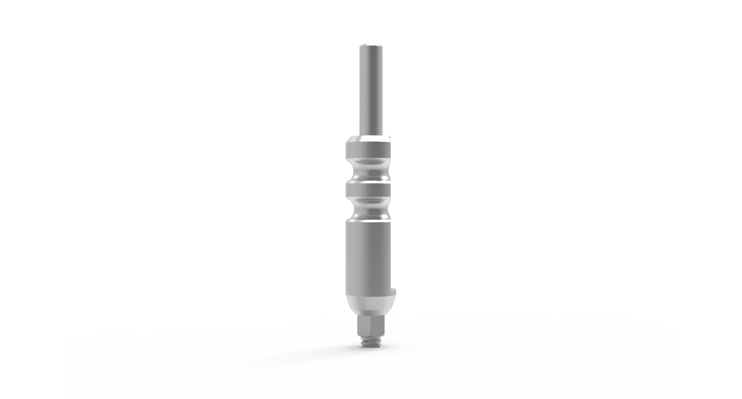 Ø3.0 Slim Transfer Open Tray – stainless steel impression coping with long screw, internal hex 2.1