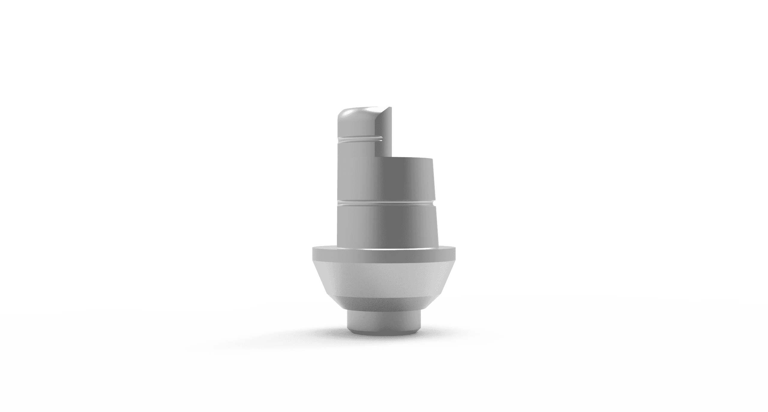 Rotational Ti-Base CAD/CAM – non-engaging titanium base with screw for implant level, internal hex 2.42
