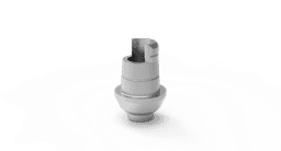 Rotational Ti-Base CAD/CAM – non-engaging titanium base with screw for implant level, internal hex 2.42 – view 3