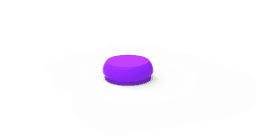 Silicone cap for Loc-Click attachment – nylon/silicone retention insert for implant overdentures – view 3