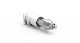 Snap-Cap transfer abutment with plastic cap – titanium screw, internal hex 2.42 implant impression component – view 2