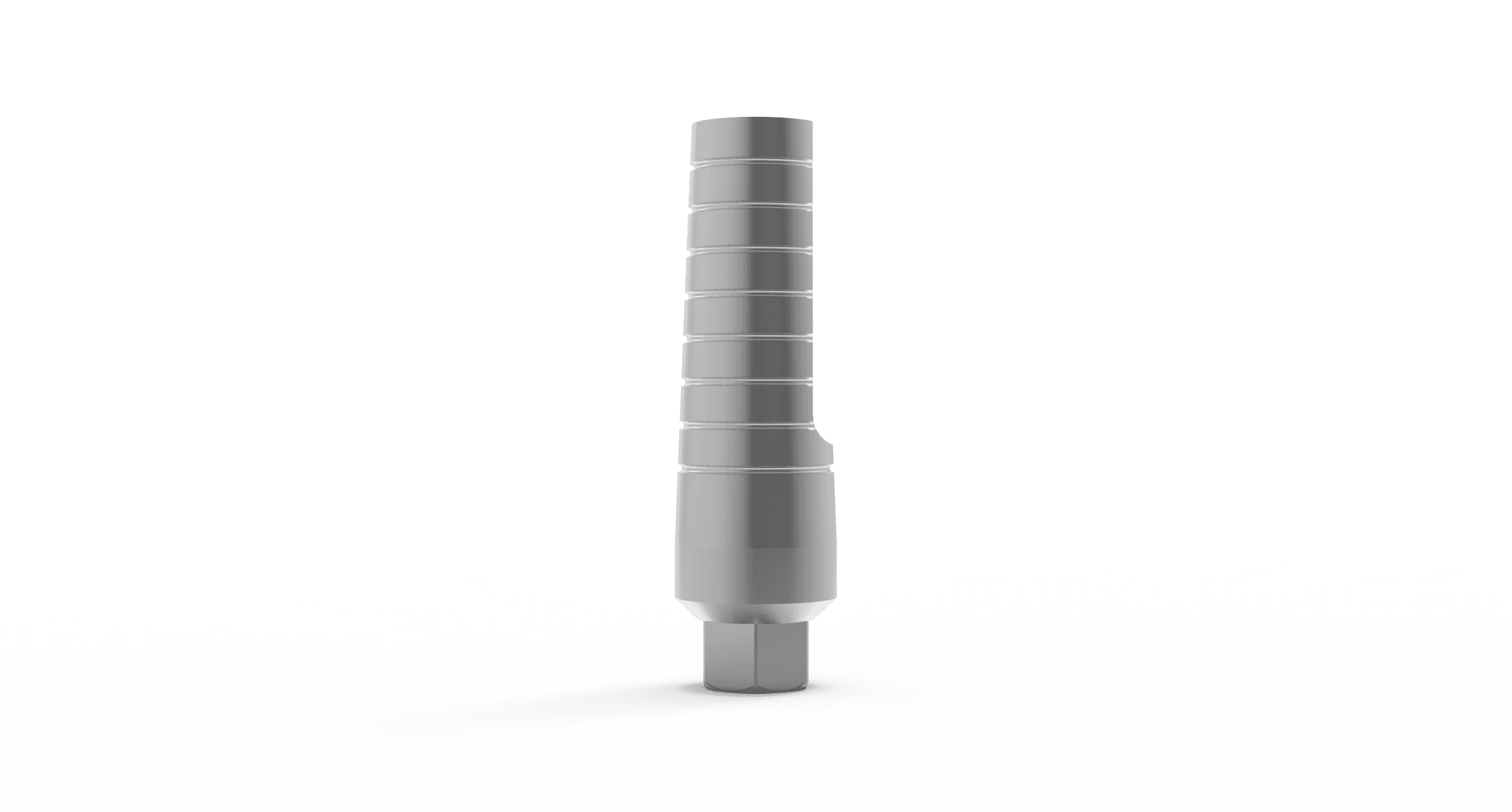 Straight Abutment Narrow Ø3.75 Platform with screw – titanium dental implant abutment, internal hex 2.42