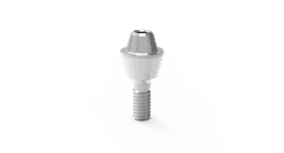 Straight Multi Units 2.42 – titanium straight multi-unit abutment with fixation screw, internal hex 2.42 – view 2
