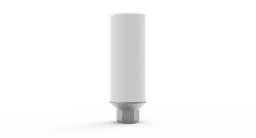 Ti-Base with UCLA castable abutment and screw – titanium base and Delrin castable, internal hex 2.42