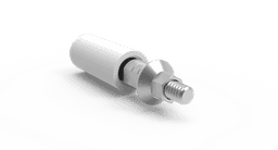 Ti-Base with UCLA castable abutment and screw – titanium base and Delrin castable, internal hex 2.42 – view 3
