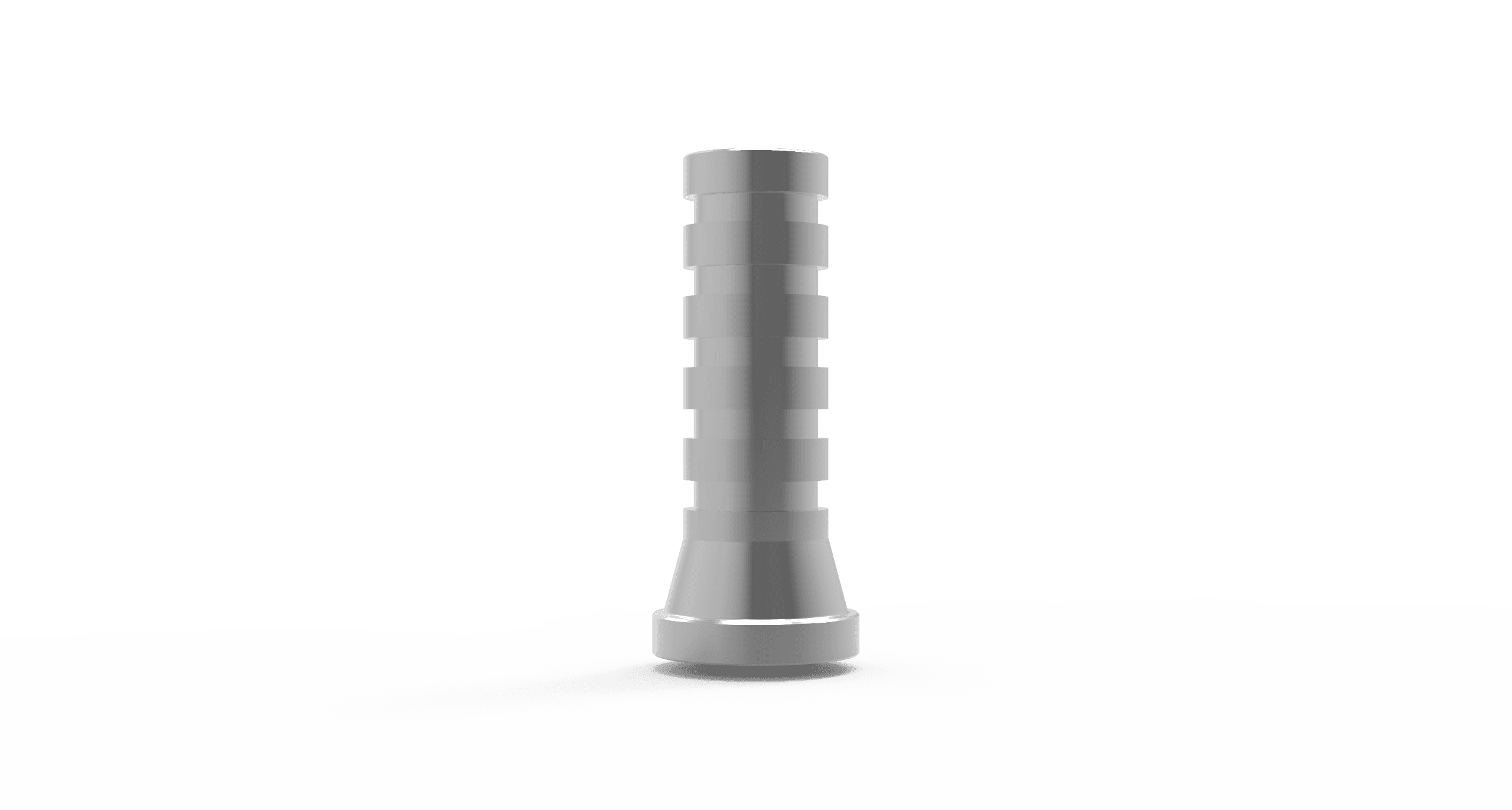 Titanium temporary abutment for multi-unit abutments with sleeve screw – provisional prosthetic component