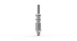 Open-tray transfer impression coping with long screw – stainless steel transfer, internal hex 2.42