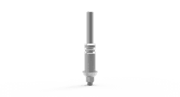 Open-tray transfer impression coping with long screw – stainless steel transfer, internal hex 2.42 – view 2