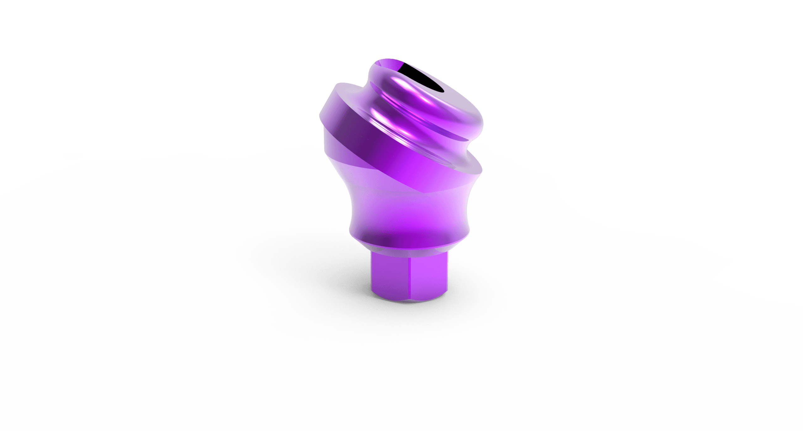 Angled Loc-Click Attachment + Screw Regular Platform - 2.42 Connection