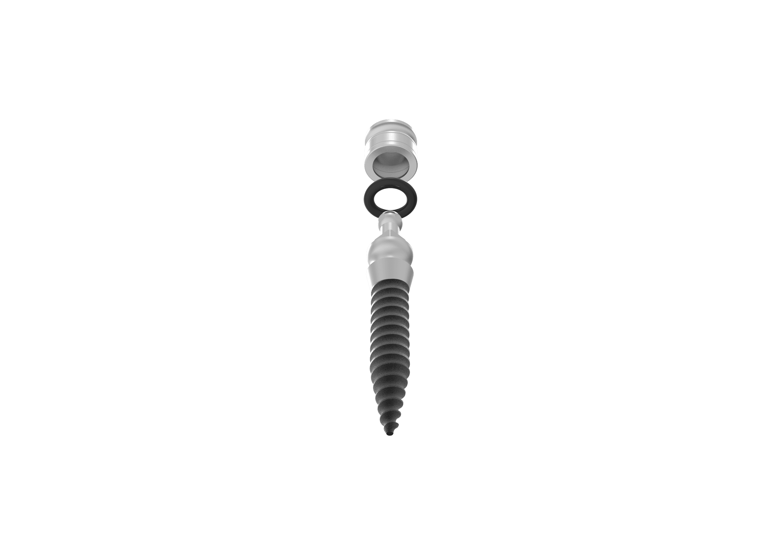 O-Ball Mini® One-Piece Implant Set + Silicone Ring + Titanium Cap (2)