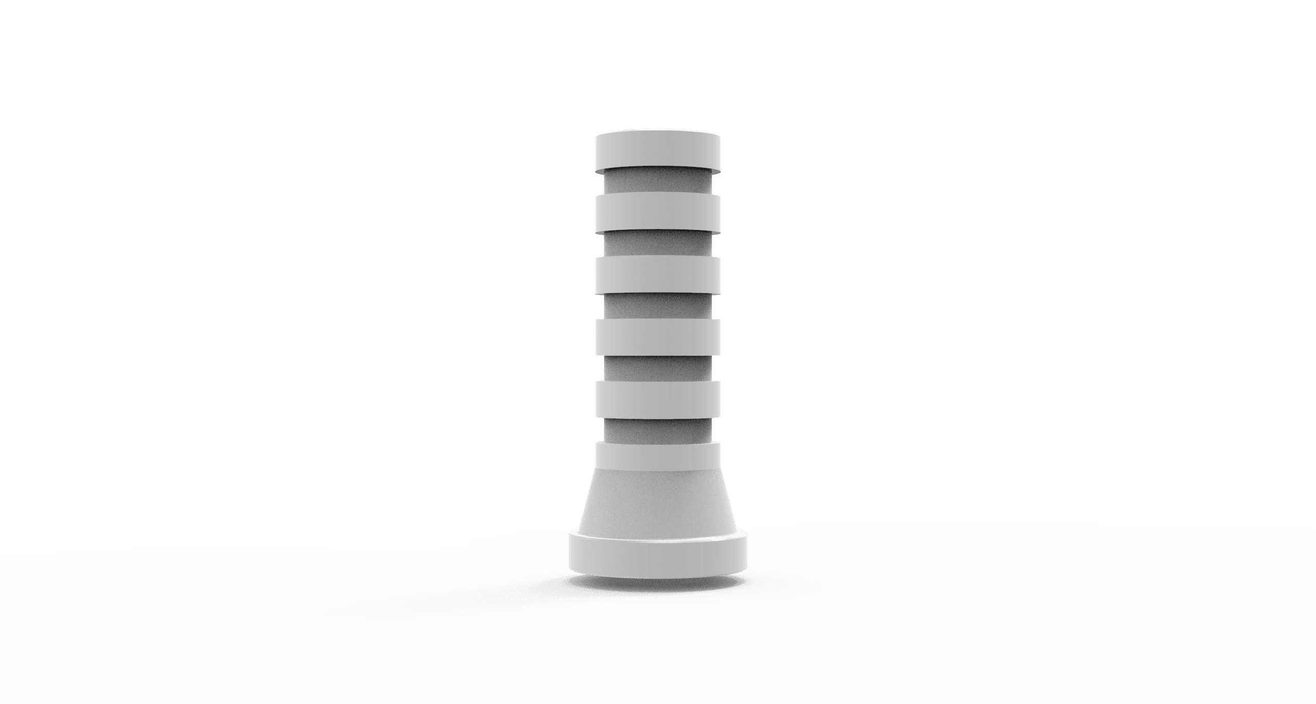 Plastic Temporary Abutment For Multi Units + Sleeve Screw