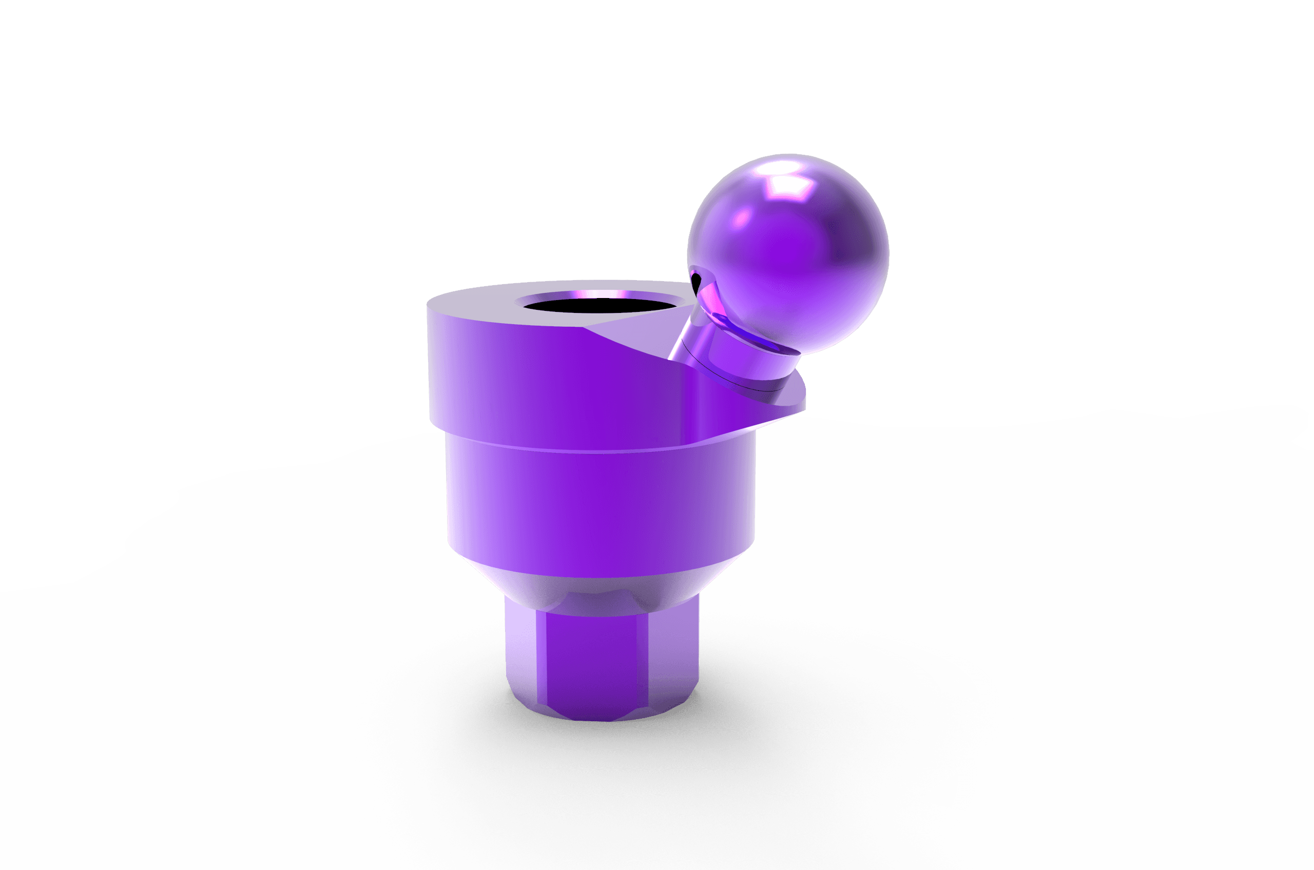 Angled Ball Attachment + Screw Regular Platform - 2.42 Connection (2)