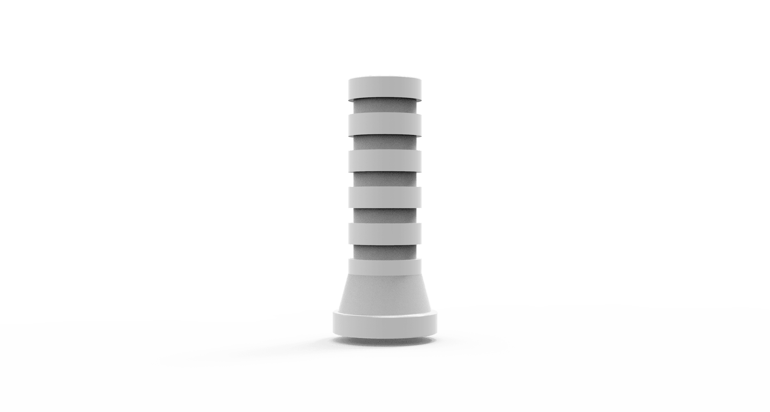 Plastic Temporary Abutment For Multi Units + Sleeve Screw