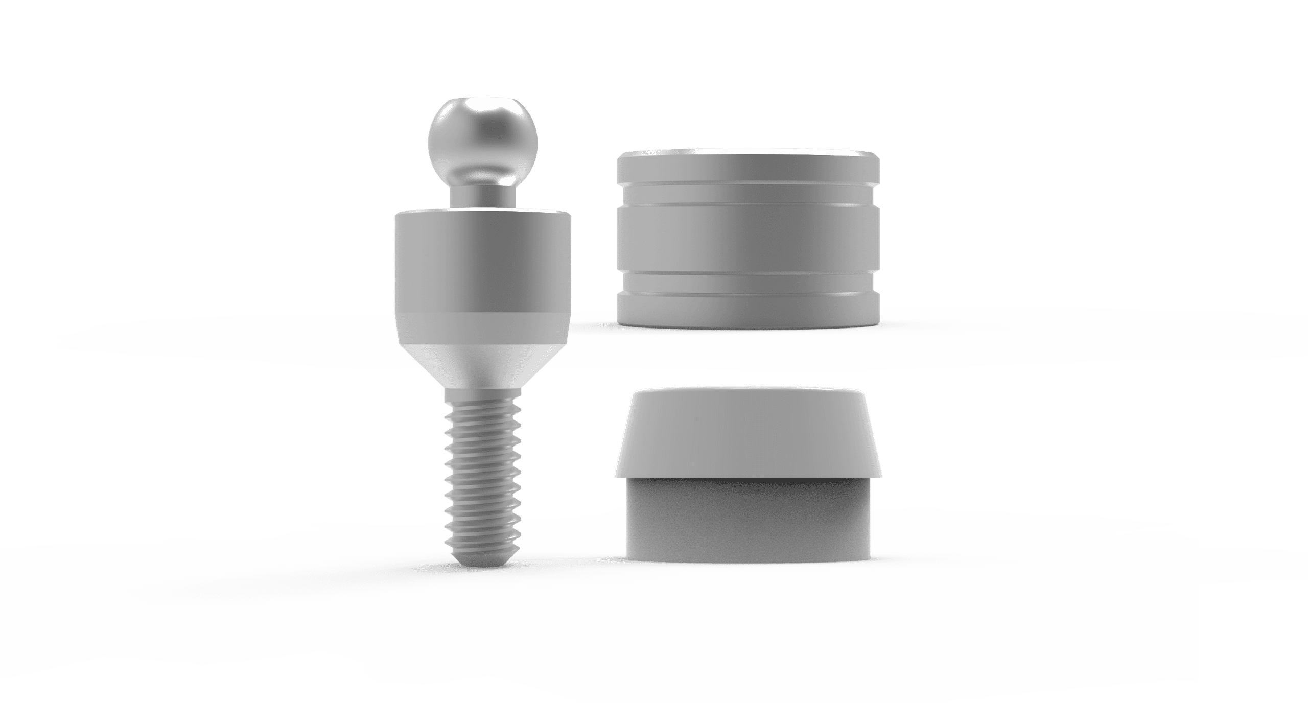Full SET Ball Attachment (Silicone Cap + Metal Cap) Regular Platform - 2.42 Connection
