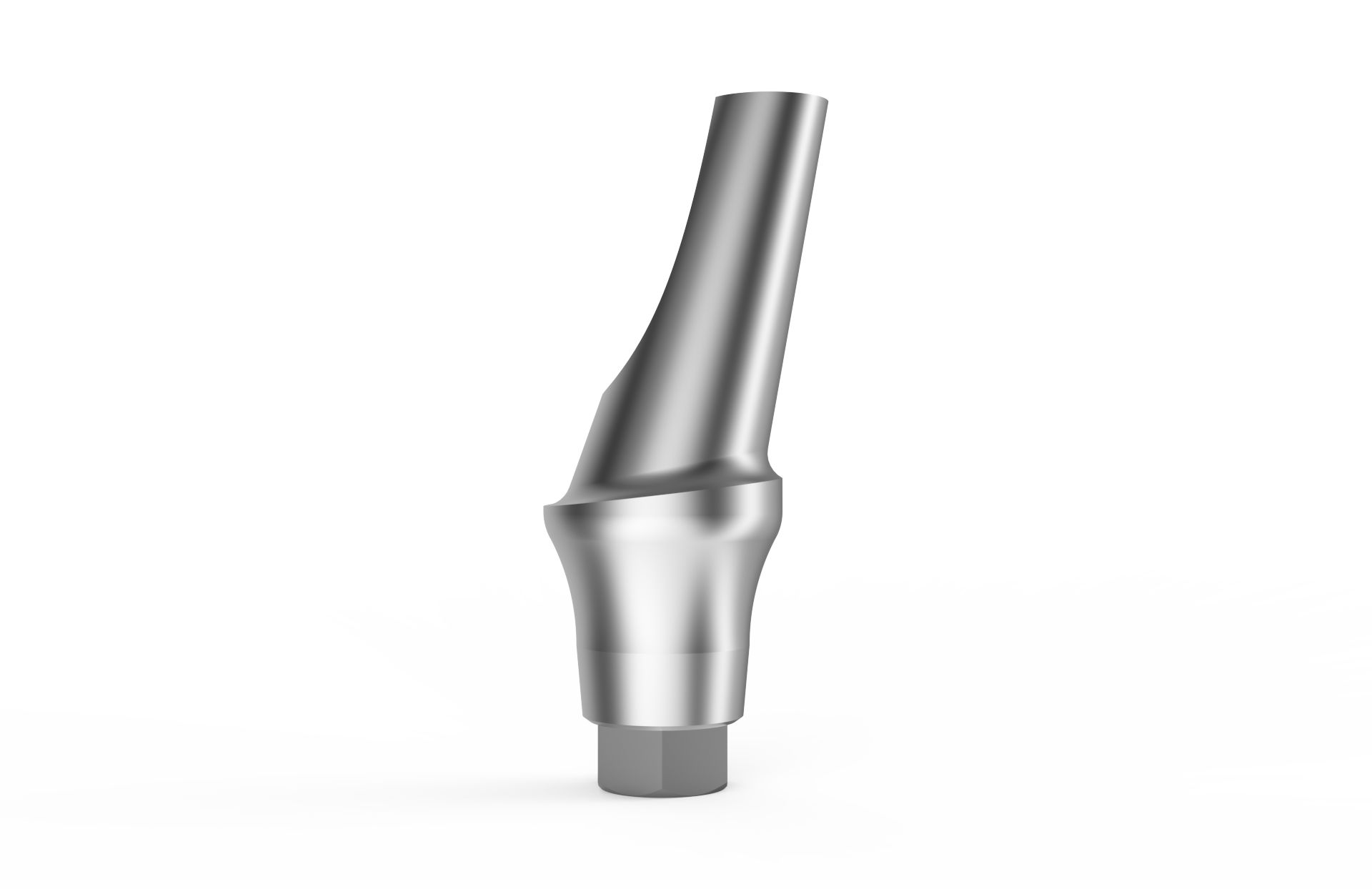 Angled abutment 15°/25° with fixation screw compatible with the MegaGen AnyRidge® connection — titanium implant abutment
