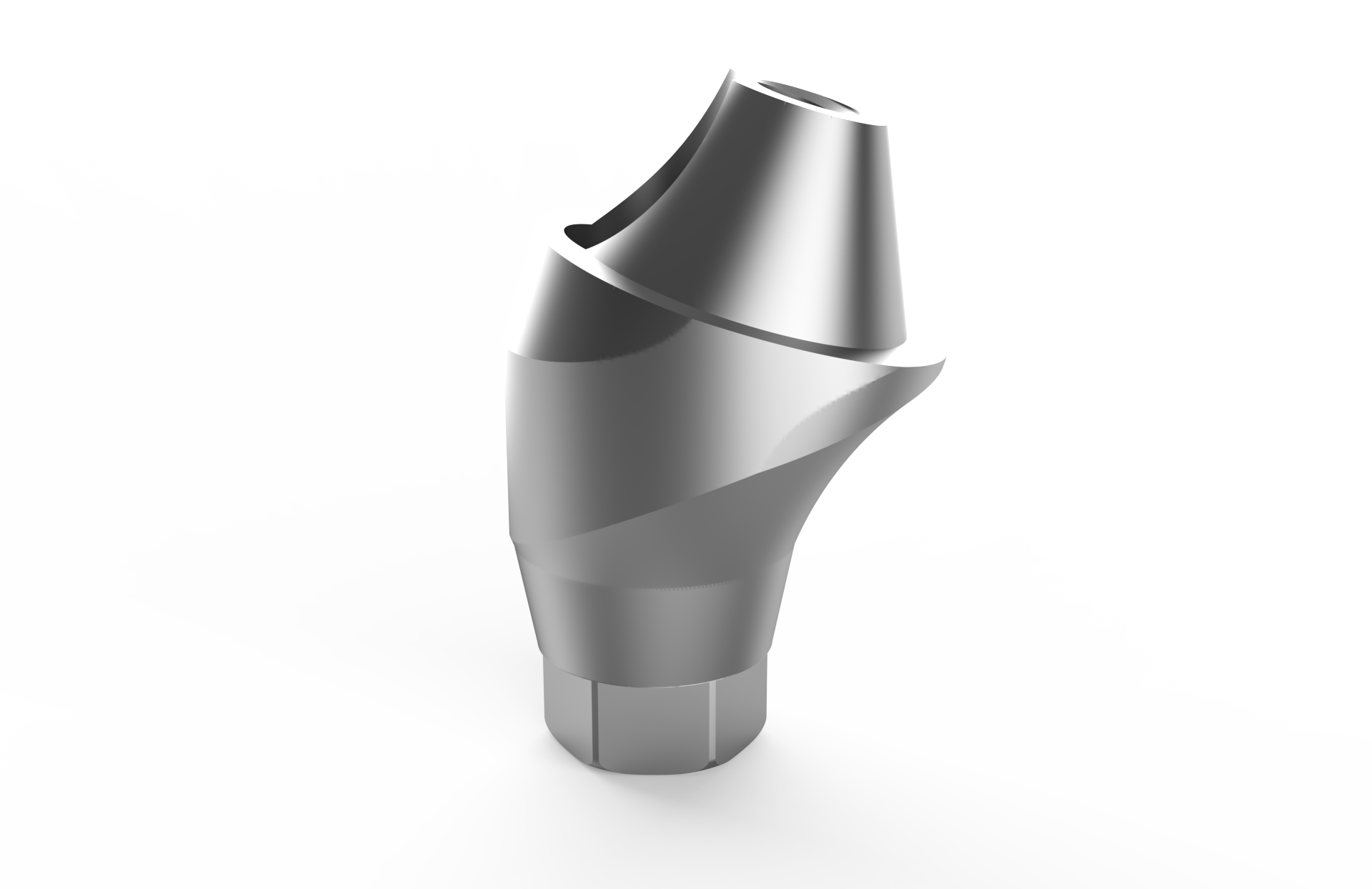 Pilar multi-unit angulado con soporte de montaje y tornillo, compatible con la plataforma Regular de Osstem®