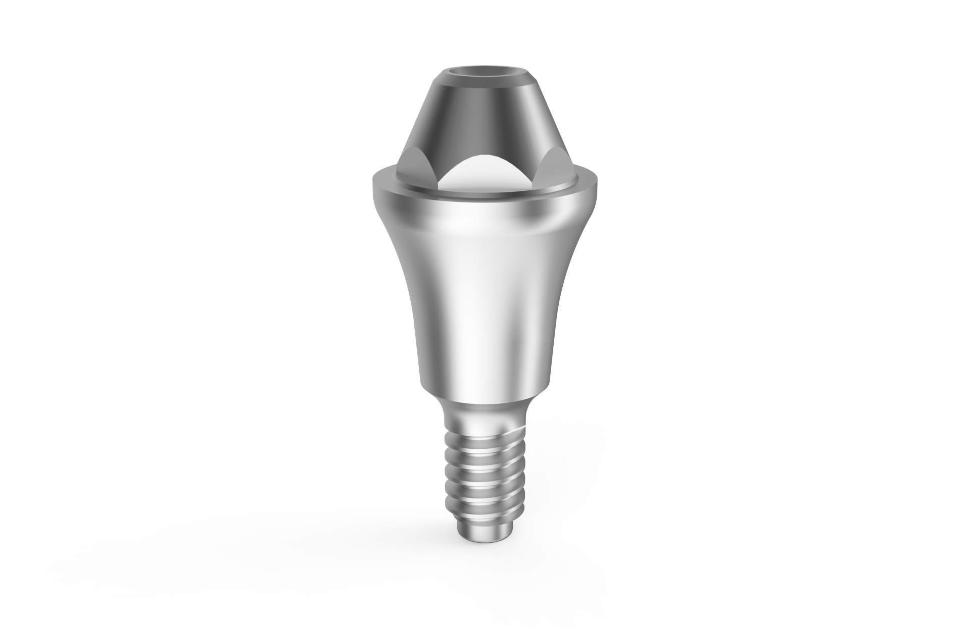 Straight multi-unit abutment compatible with the MegaGen AnyRidge® conical connection — titanium prosthetic component